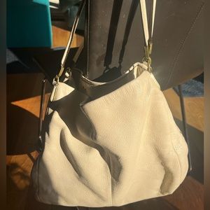 Coach hobo cream colored bag